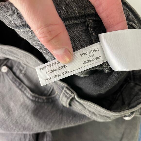 Madewell The Perfect Vintage Jean in Cosner Black Wash: Knee-Rip Edition Size 27 - Picture 2 of 8